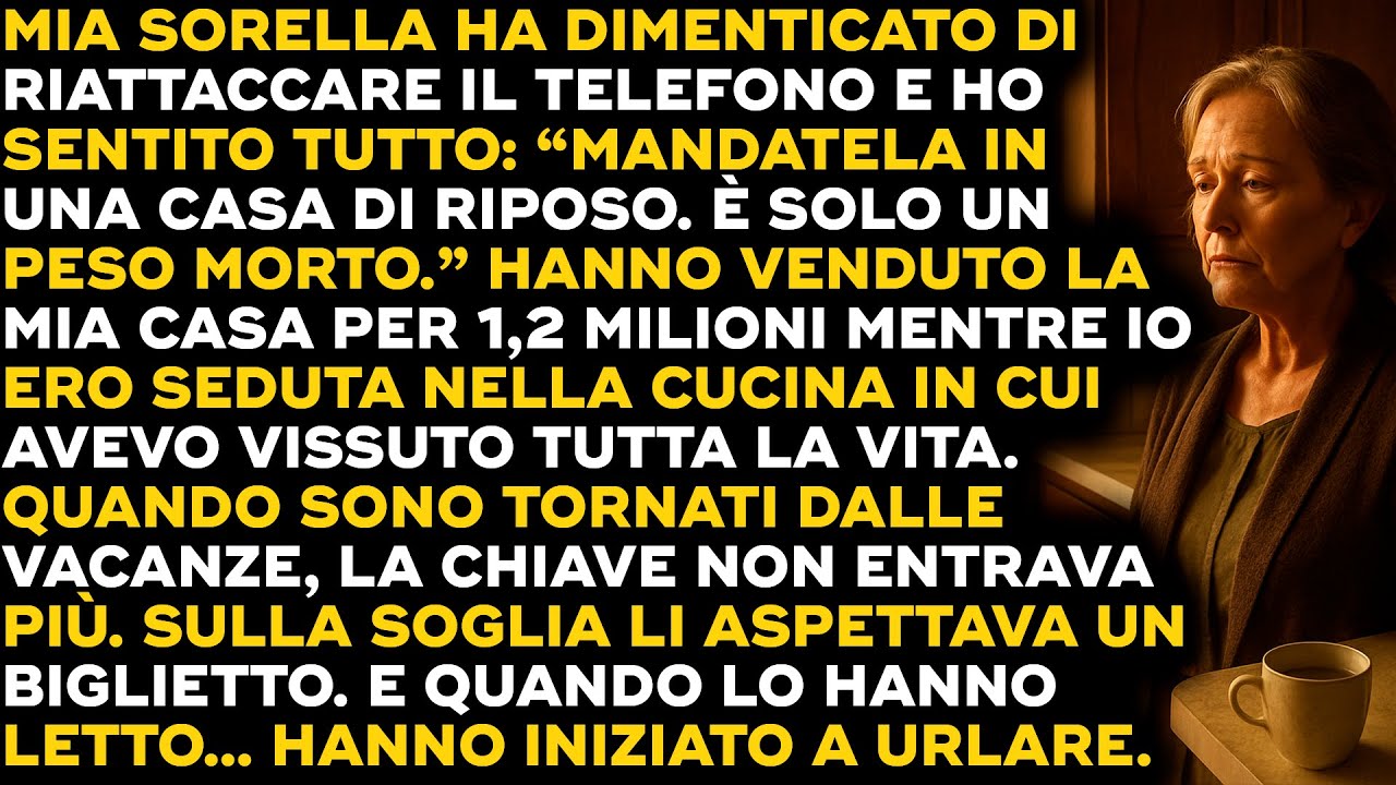 Ho Sentito Per Caso Il Loro Piano…E Quando Sono Tornati Dalle Vacanze, La Porta Non Si Apriva Più...