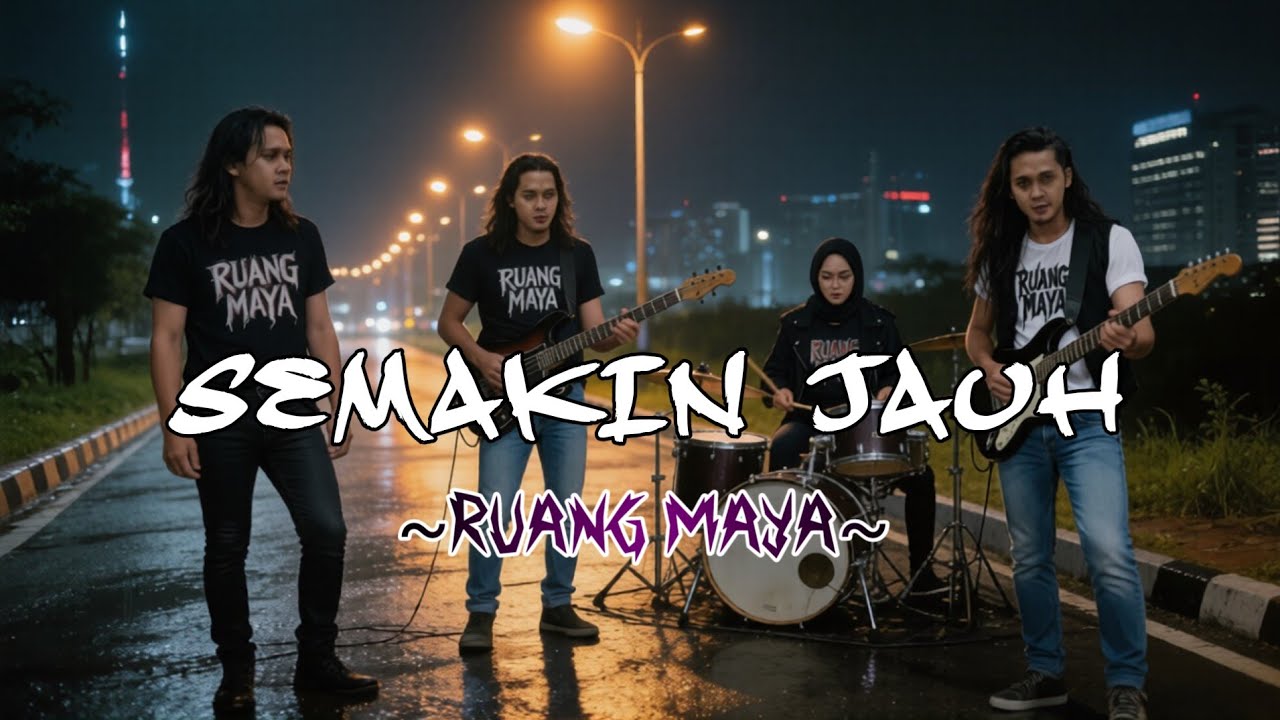 Slow Rock !! RUANG MAYA ~ Semakin Jauh || Video Musik AI