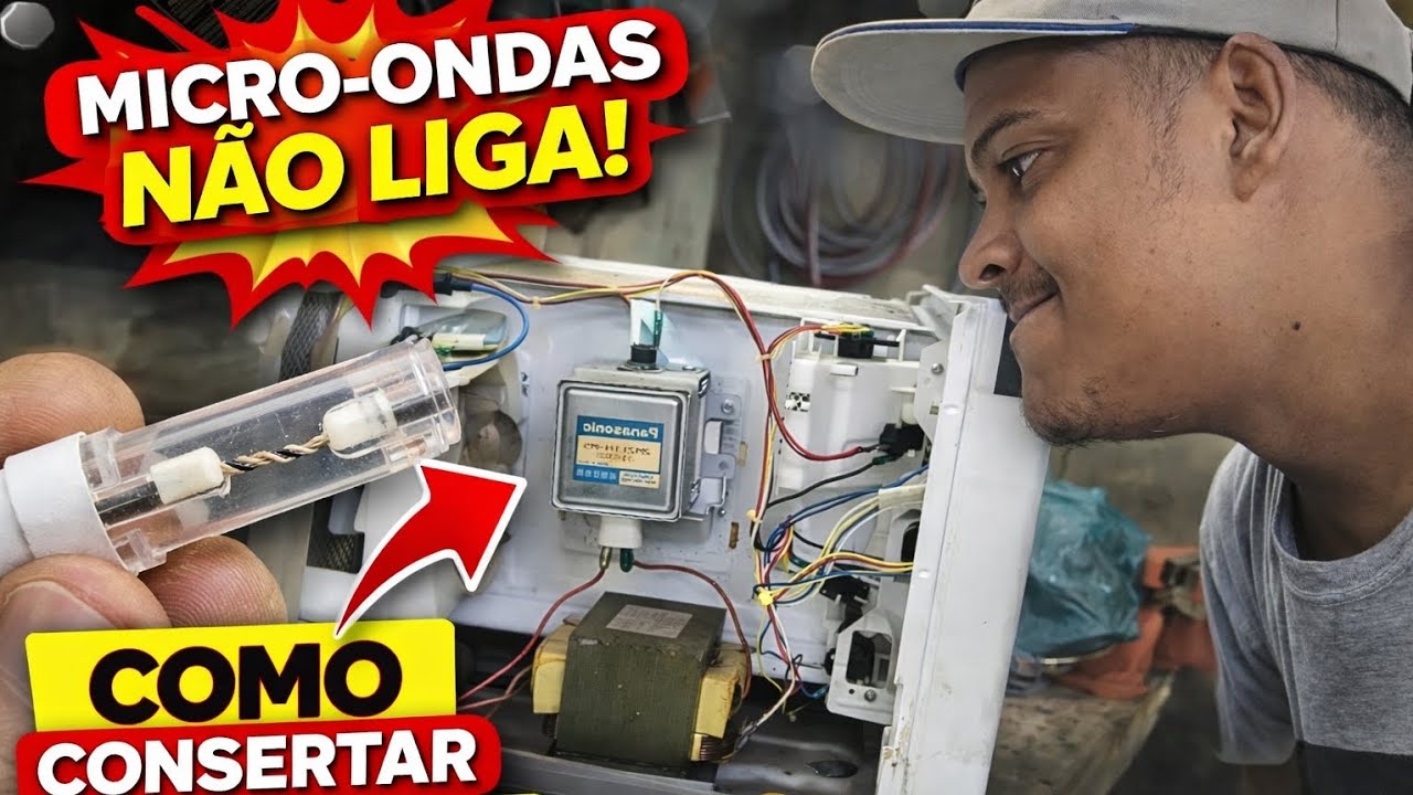 Micro-ondas Não Liga 😱 Descubra o Defeito | Conserto Passo a Passo + Fusível caseiro 
