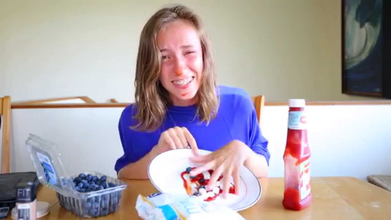 Not My Arms Challenge! 4th of July Makeup Tutorial & Recipe | Gardiner Sisters