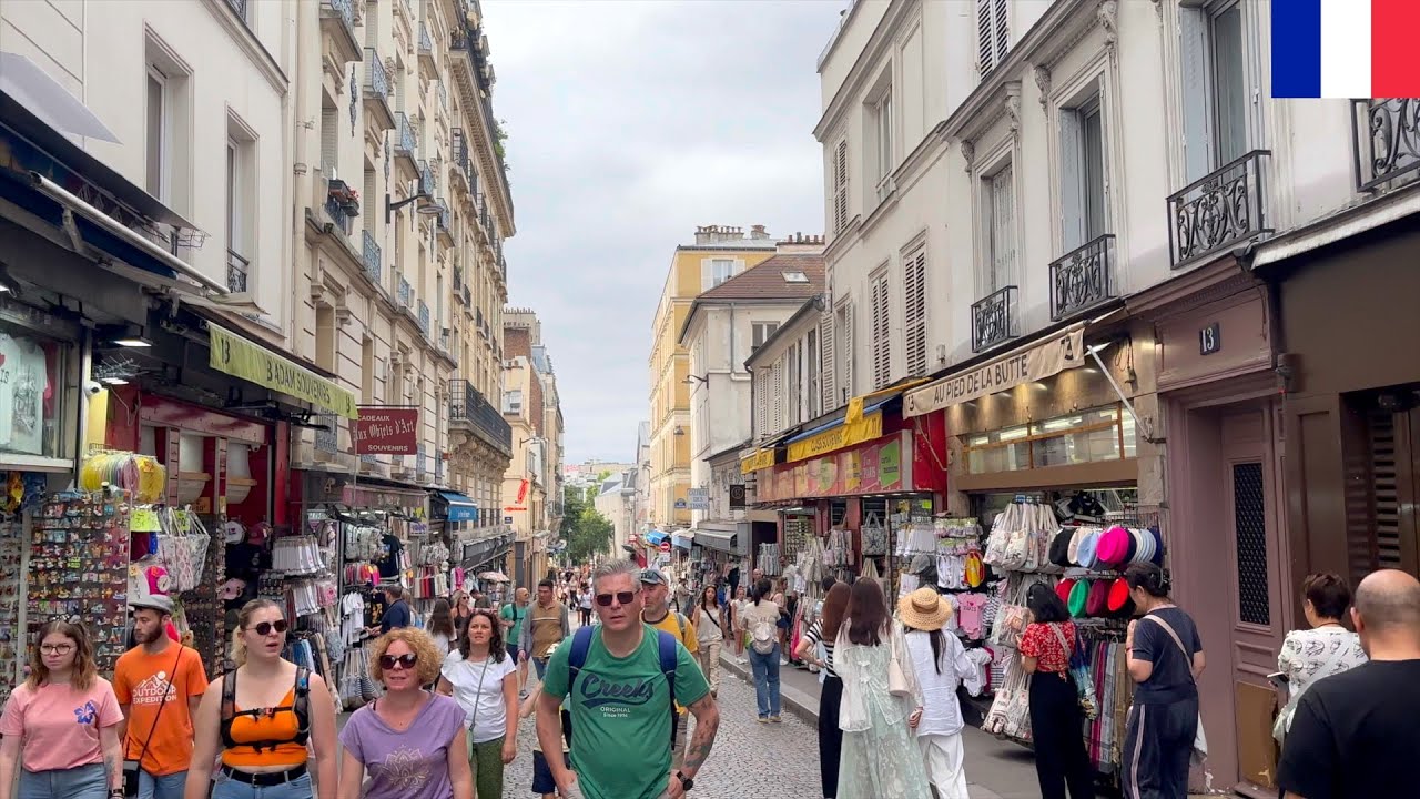 🇫🇷☀️【4K HDR】Paris Morning Walk: Montmartre, Pigalle, Blanche & Trinité (July 19, 2025)
