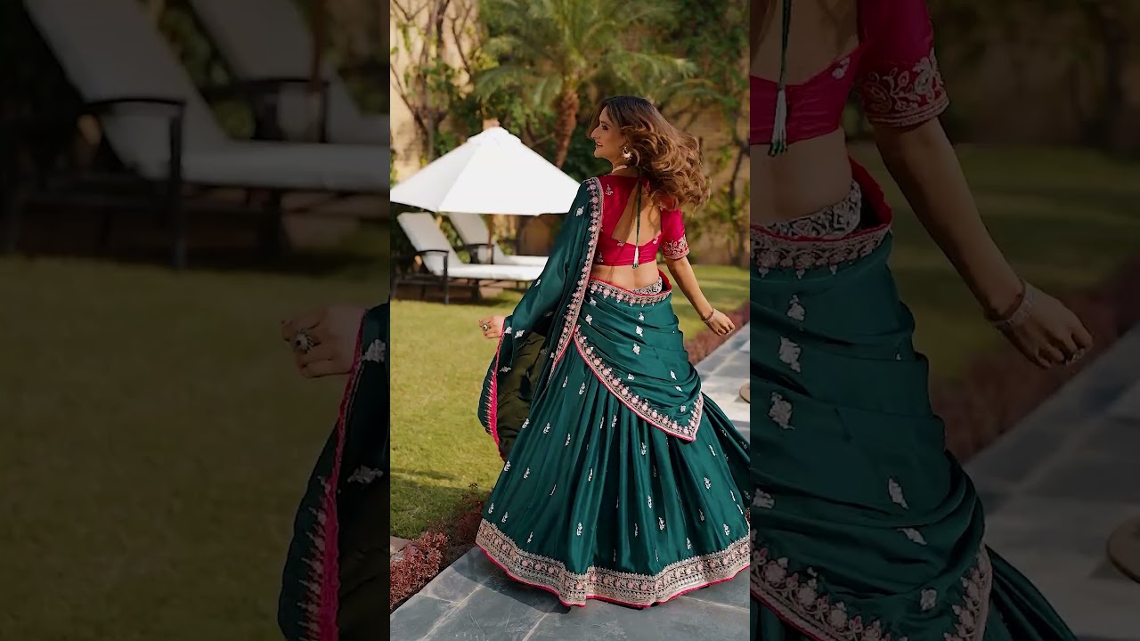 Stunning Green & Rani Pink Lehenga | Wedding Guest Outfit Ideas 2026 