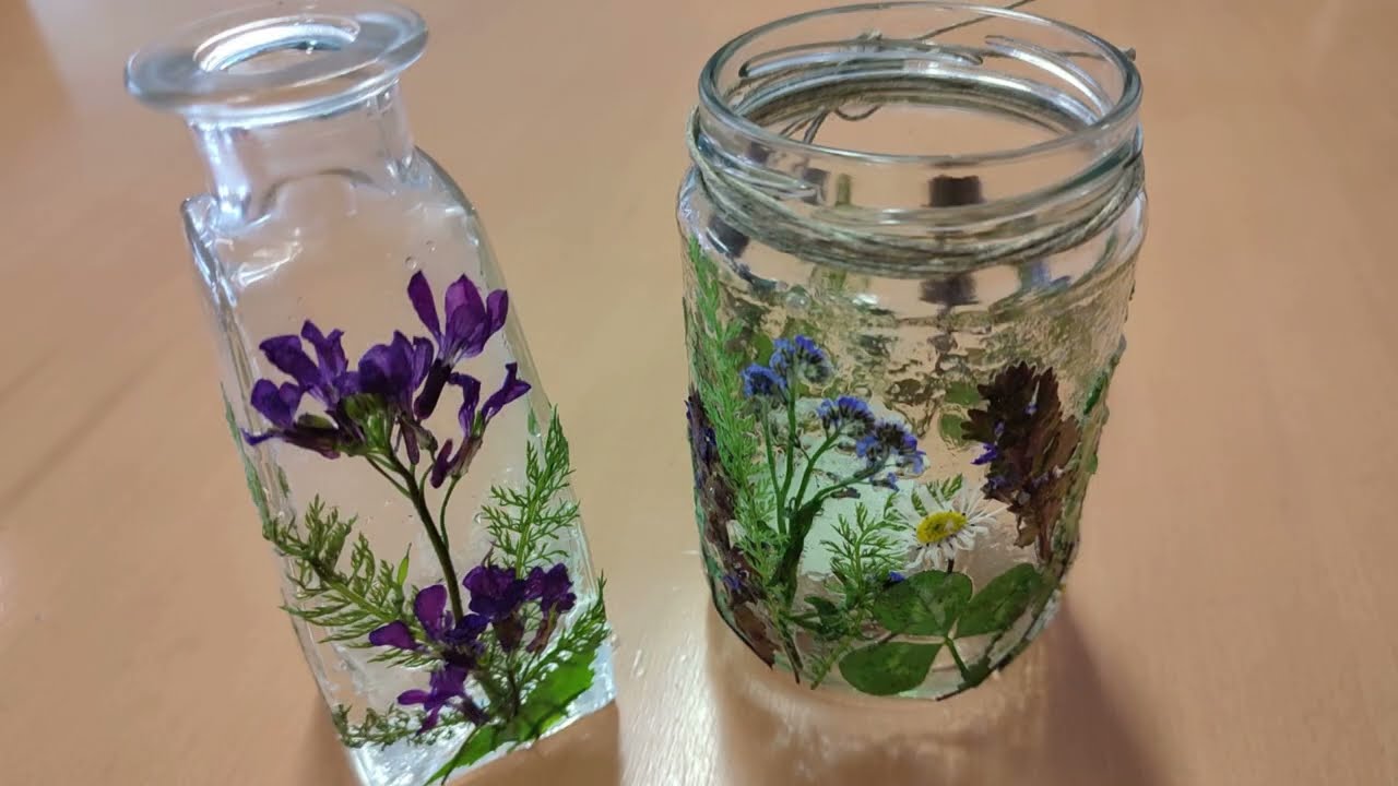 Geschenktipp: Ein Windlicht aus dem Garten basteln