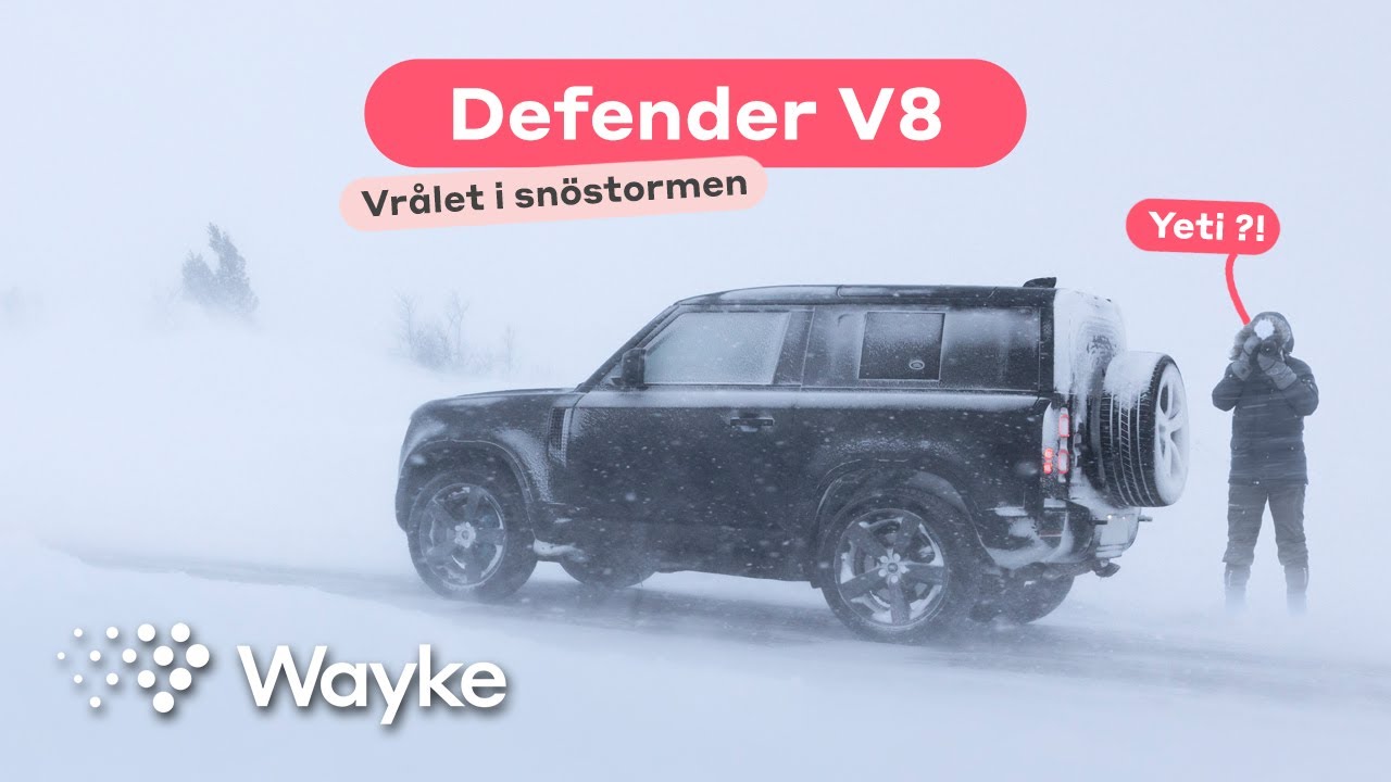 PROVKÖRNING av Land Rover Defender 90 V8