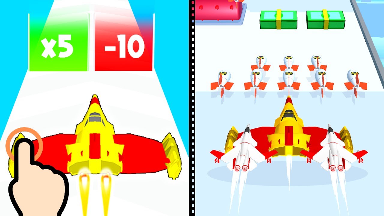 Airplane Evolution Race 3D - War Plane Evolution Run - All Levels iOS Android GamePlay