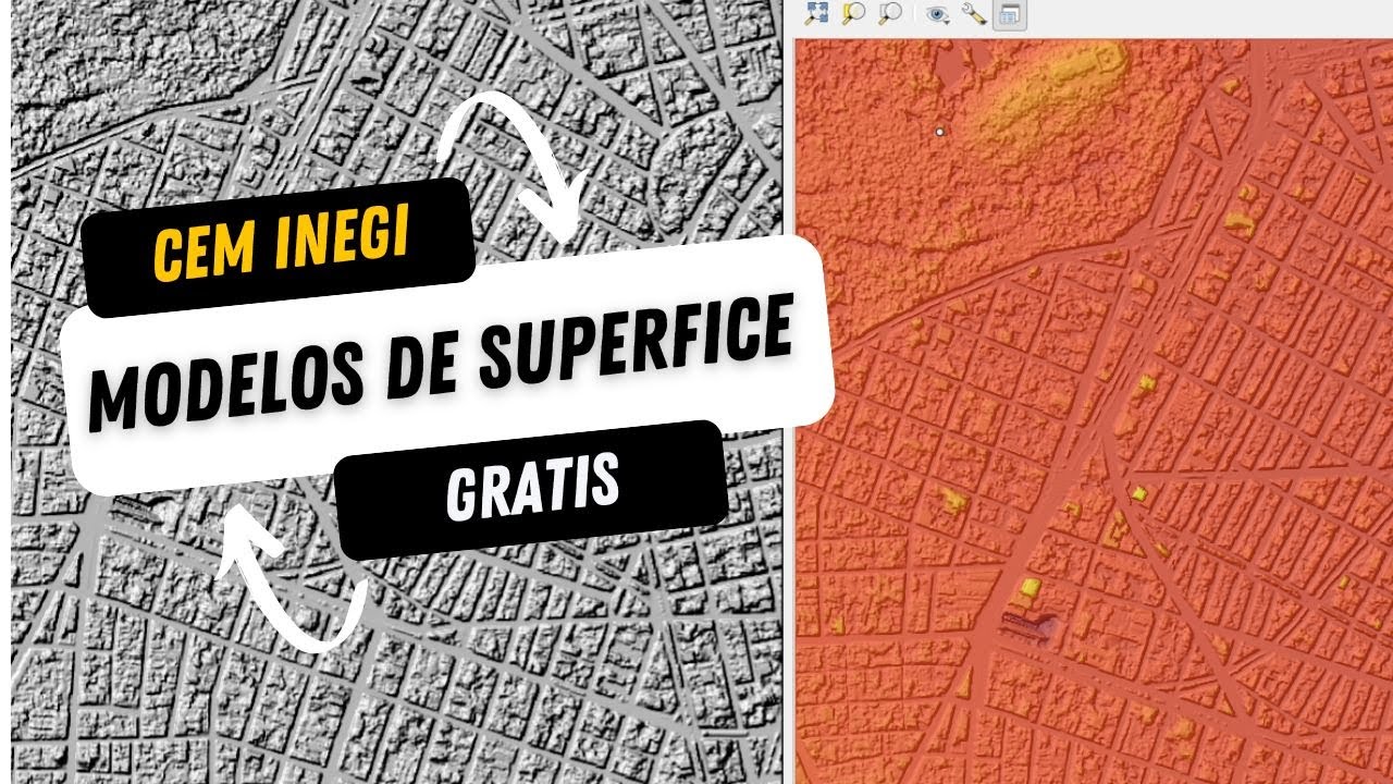 Modelos Digitales de elevaci&oacute;n  y de superficie a 1.5 metros del CEM INEGI