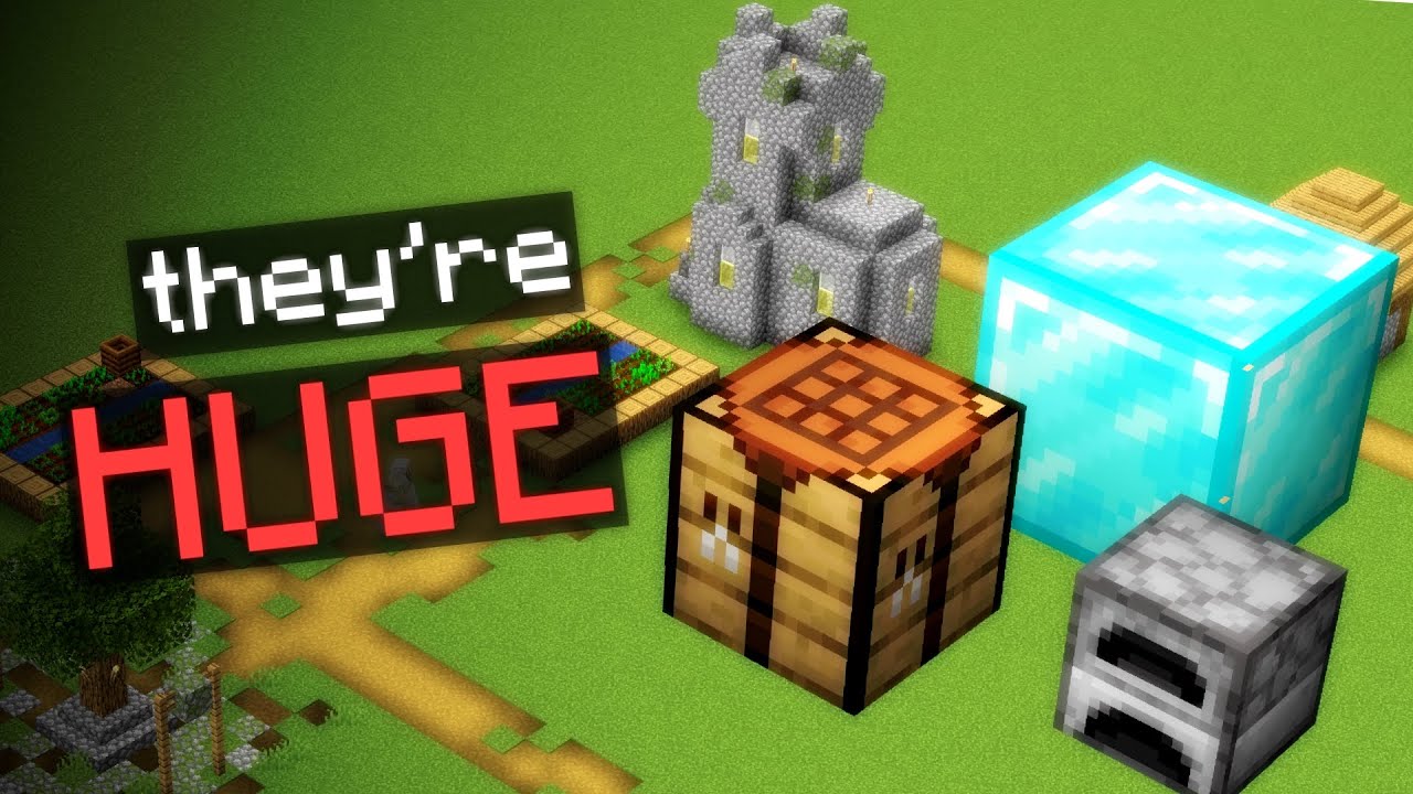 Minecraft Non Euclidean BLOCKS! (They're MASSIVE!)