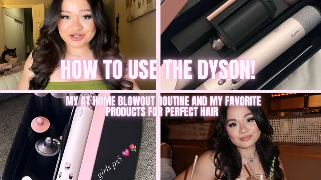 HOW TO USE A DYSON AIRWRAP | my weekly blowout routine + best long lasting products | Katie Nasaire