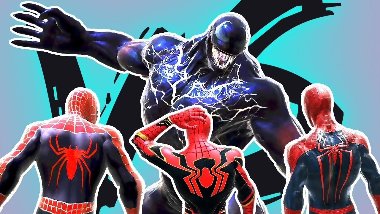 Every Live Action Spider-Man VS Tom Hardy's Venom | Spider-Man: Web of Shadows Gameplay