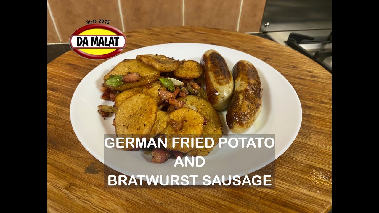 german fried potato with bratwurst sausage | Delicious Fried Potato Recipe | Bratkartoffeln