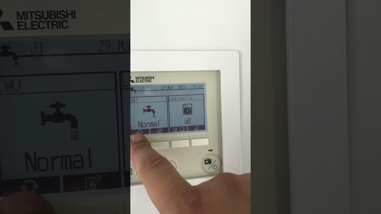 Mitsubishi Electric ECODAN pompa ciepła obsługa podstawowa sterownika #mitsubishi #1million  #1k