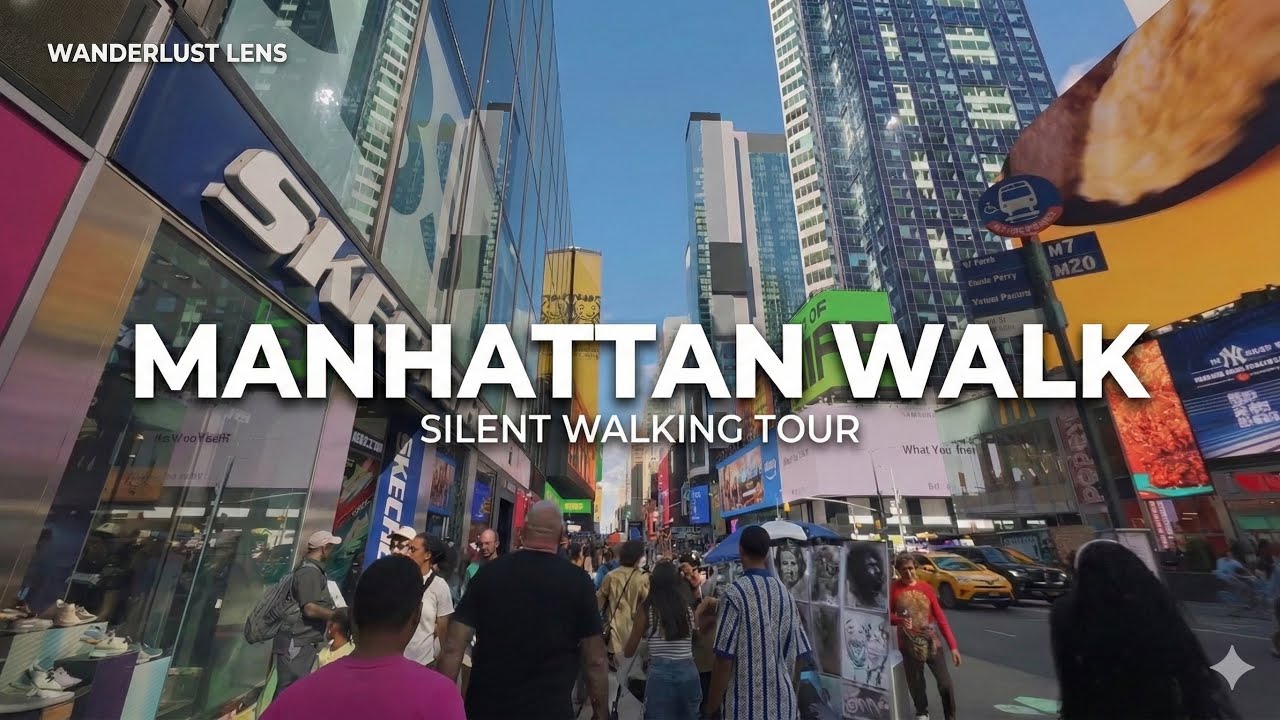 New York City Walking Tour | Manhattan Streets | No Talking | 4K