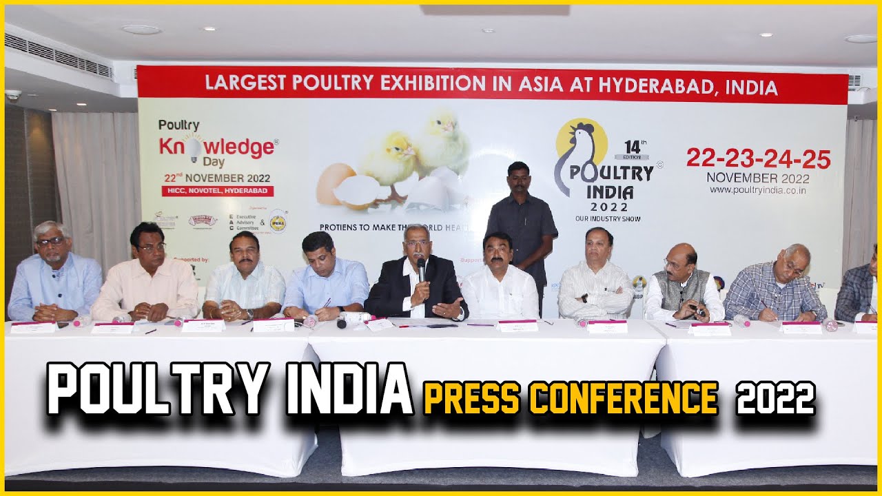 Poultry India Expo Curtain Raiser | 14th Edition Of Poultry India 2022 At Hotel Mercure | Hybiz tv