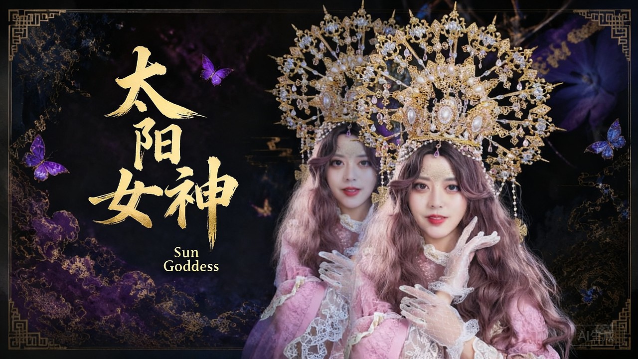 硬核手工！中國姑娘和用鐵絲、鐵花片、水鑽、撐衣桿製作出太陽女神妝造！| 雁鸿Aimee