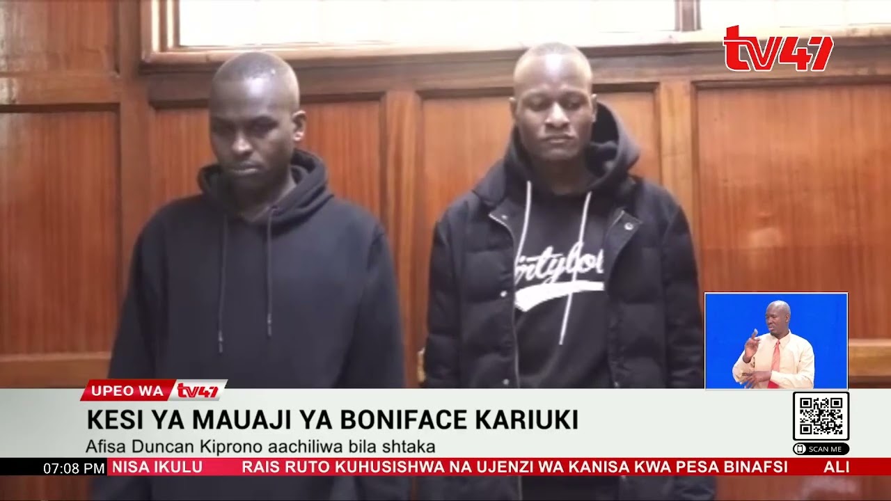 Afisa Klinzy Baraza kujibu shtaka la mauaji ya mchuuzi Boniface Kariuki