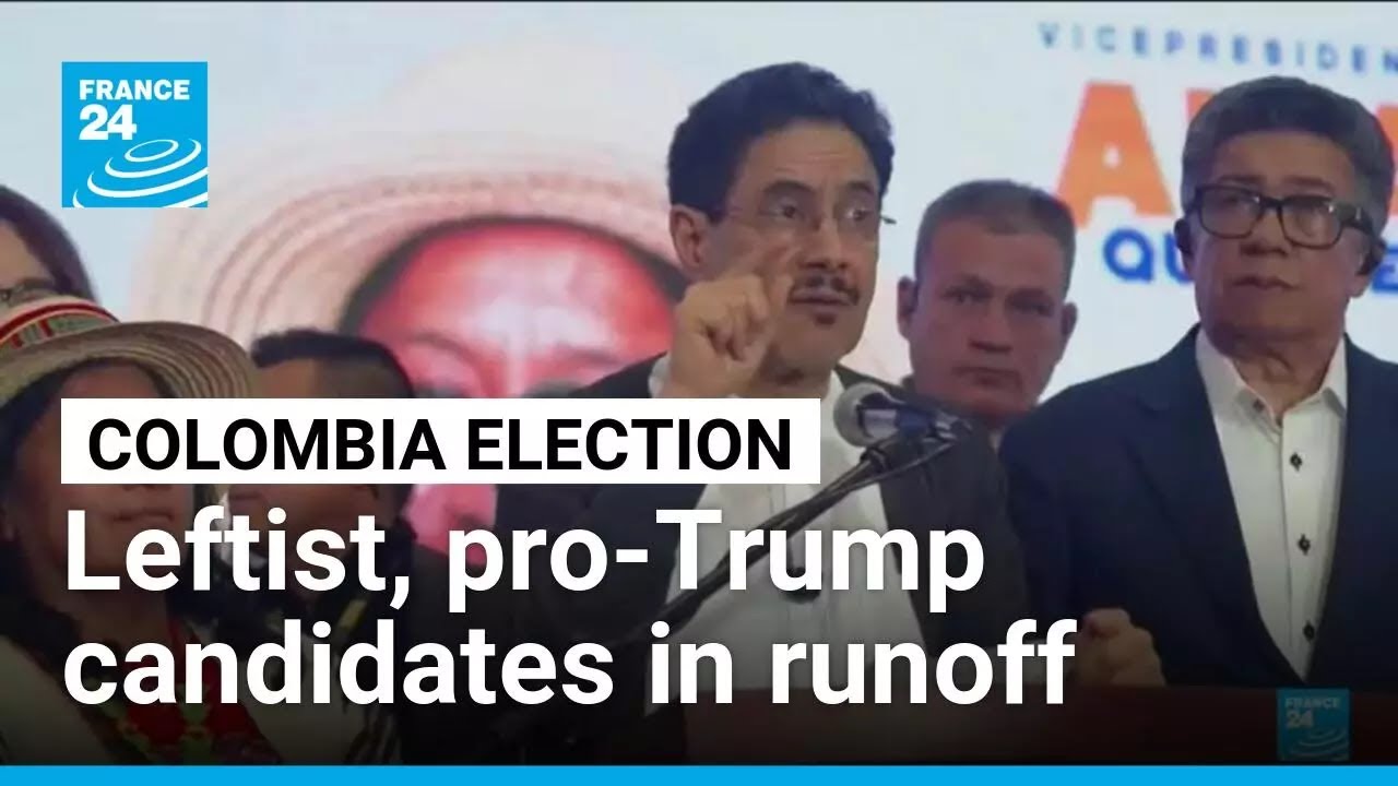 Pro-Trump and leftist candidates head to presidential runoff in Colombia vote &bull; FRANCE 24 English