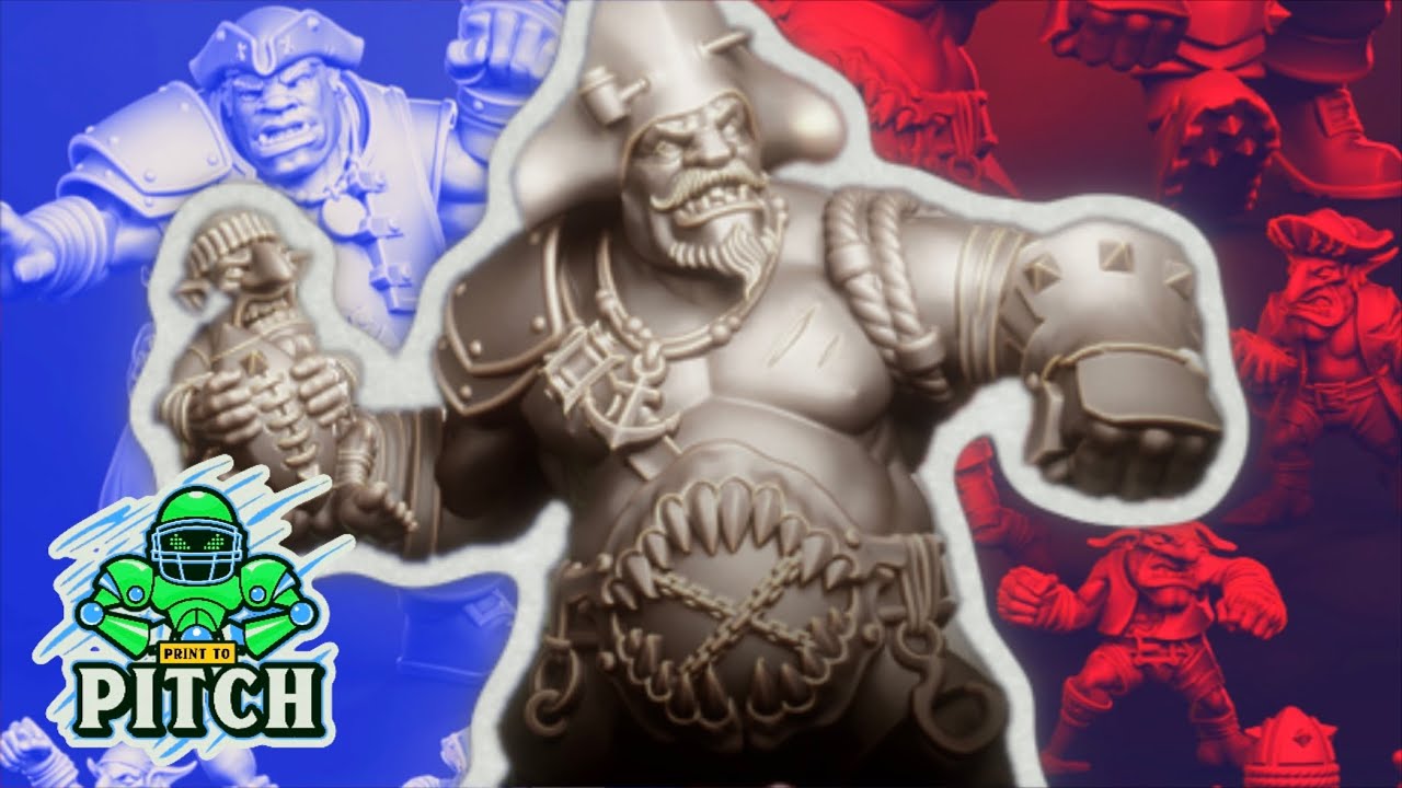 Punga Ogre Team - 3D Printing Blood Bowl | Print to Pitch