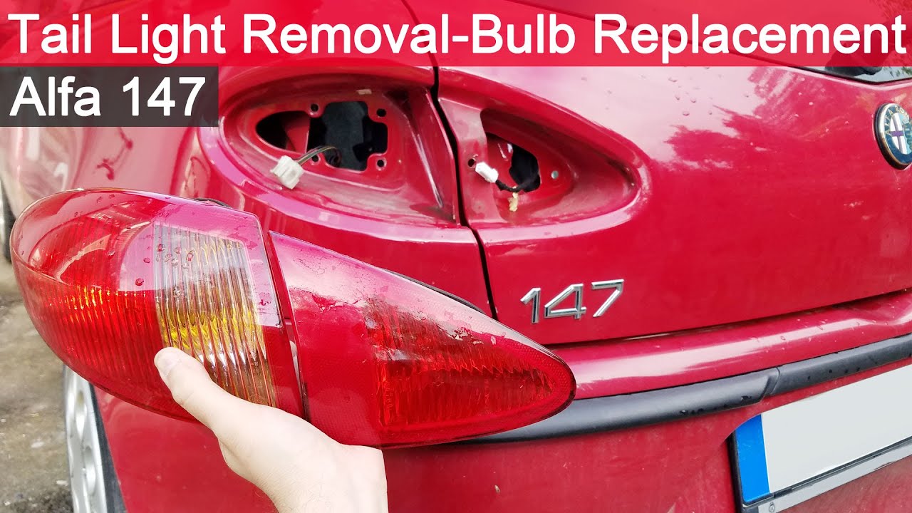 Alfa 147 Tail Light Removal Bulb Replacement