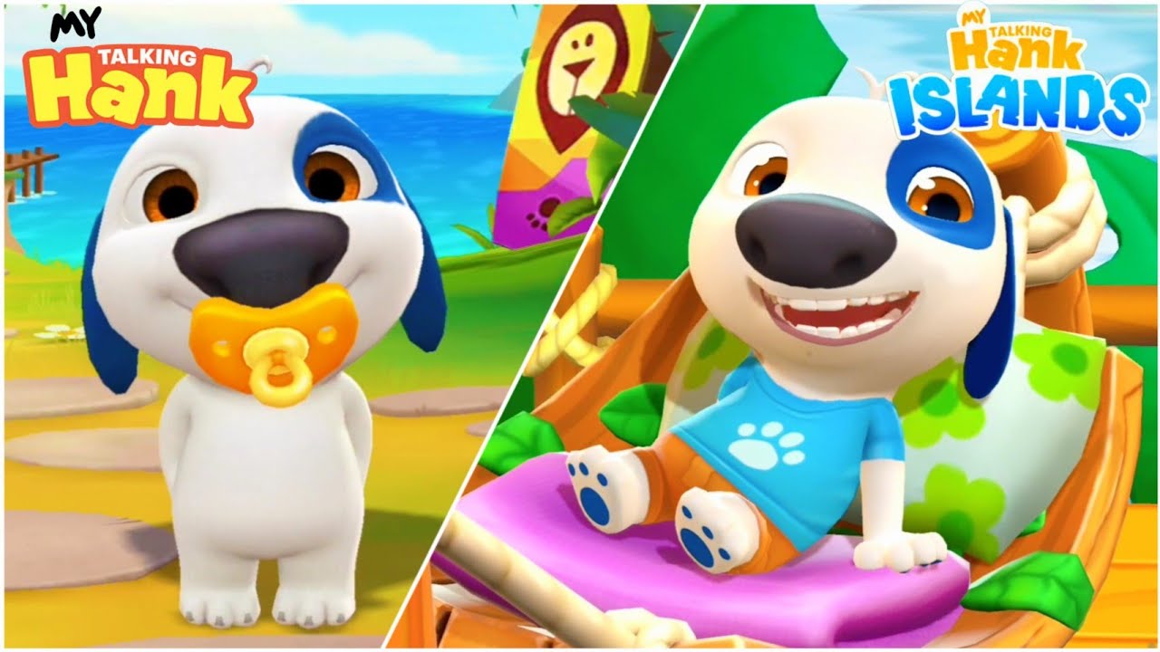 My Talking Hank vs My Talking Hank Islands Gameplay  #talkinghank #talkingtom