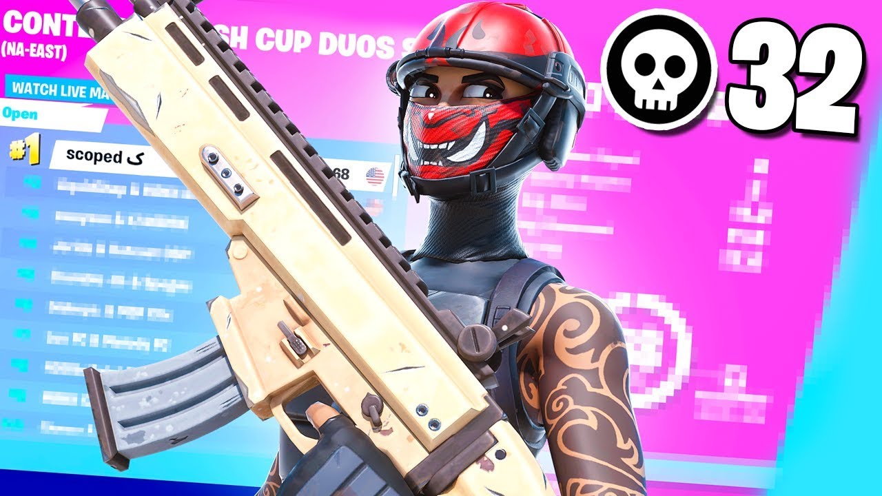 32 Kill Fortnite Cash Cup W-Key Match...😳 (Scoped)