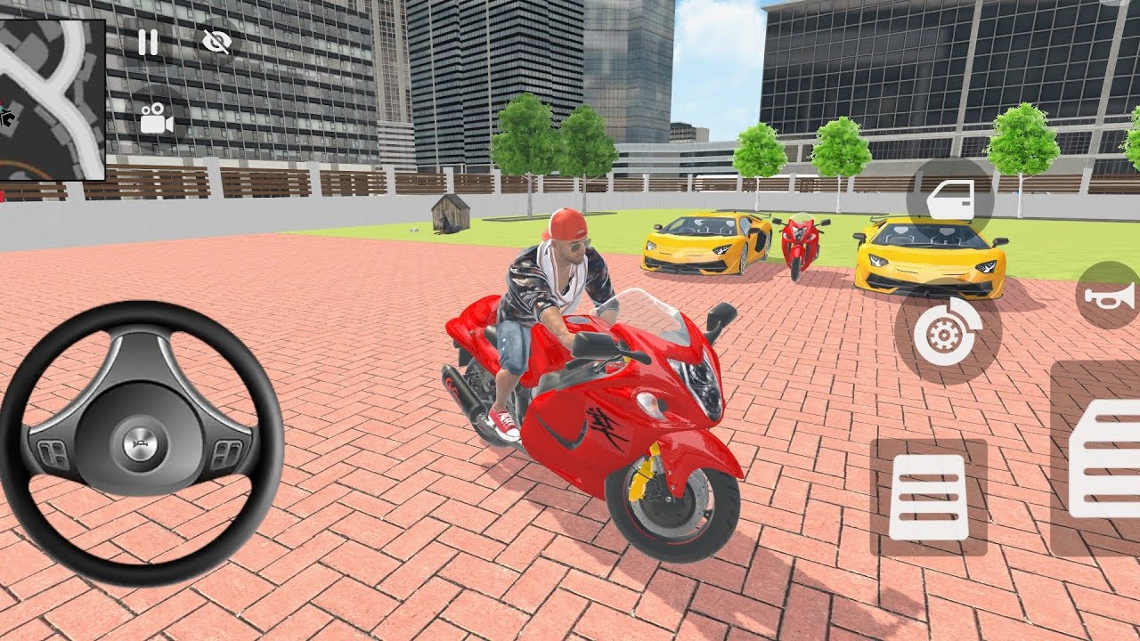 🎮Franklin order by2️⃣Ninja Kwaski2️⃣Golden Lamborghini Supercar in Indian bike thief Aura simulator🎮