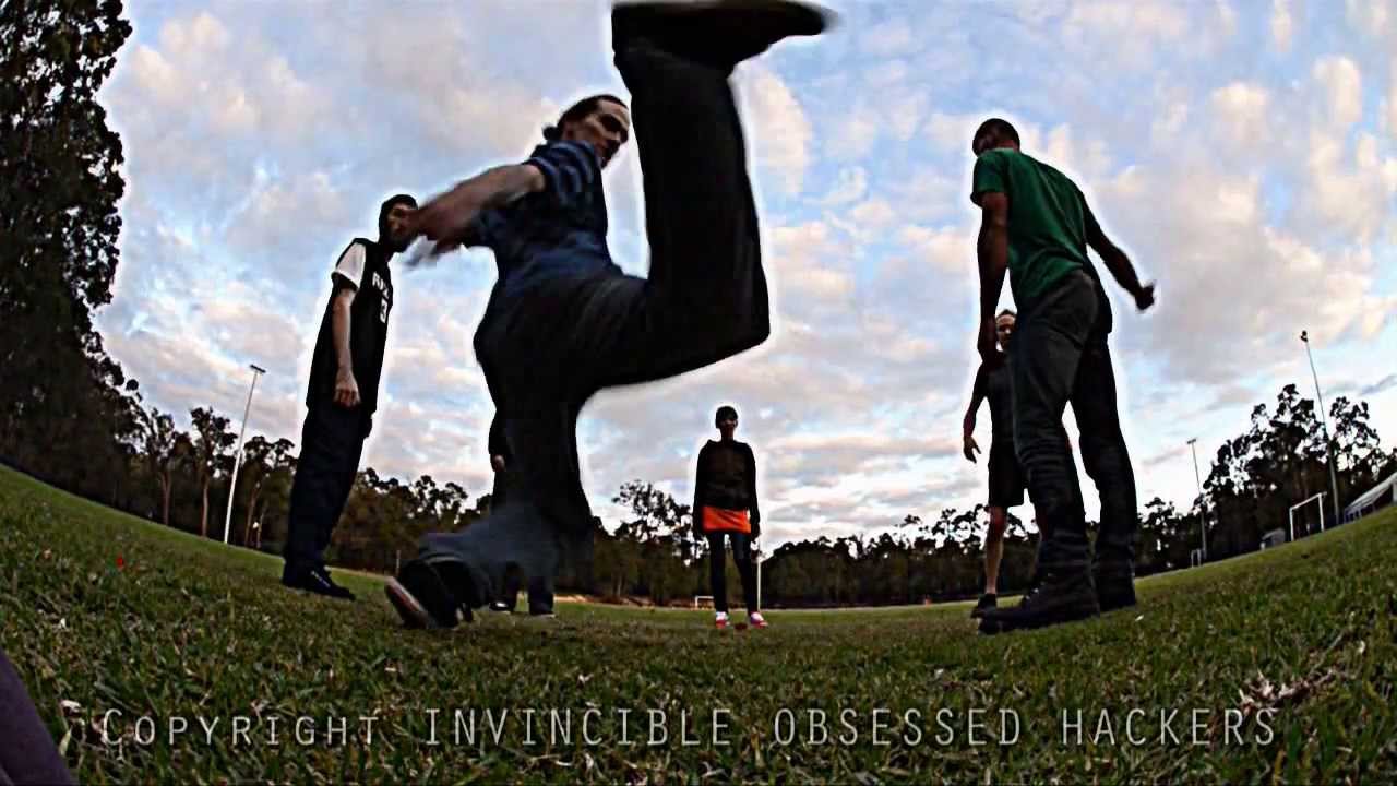 INVINCIBLE OBSESSED HACKERS Pro Extreme Footbag Hacky Dojo Style