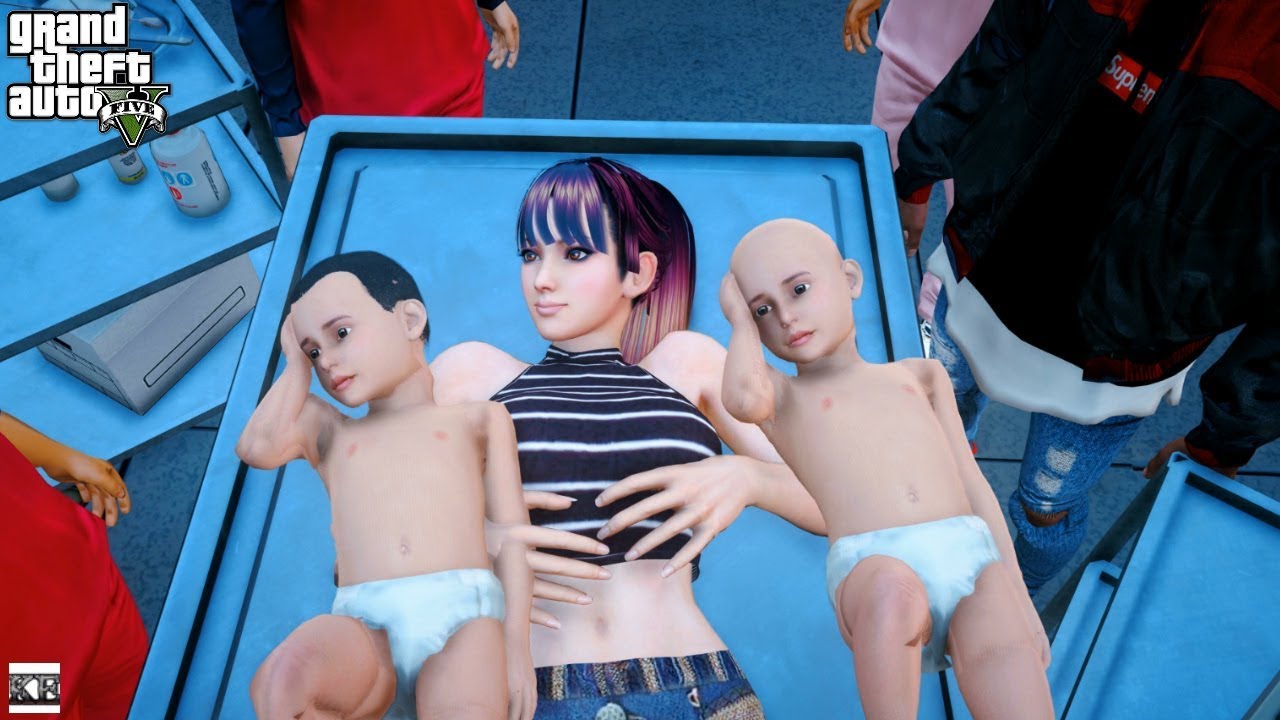 FRANKLIN'S BABY TWINS BIRTH VLOG (GTA 5 VLOG)