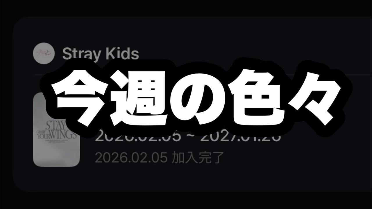 今週も色々ありましたし、来週ちとワクワクしますので大胆予想チャンネル❗️[Stray Kids]