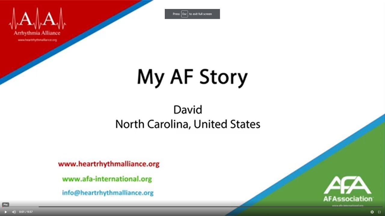 My AF Story - David