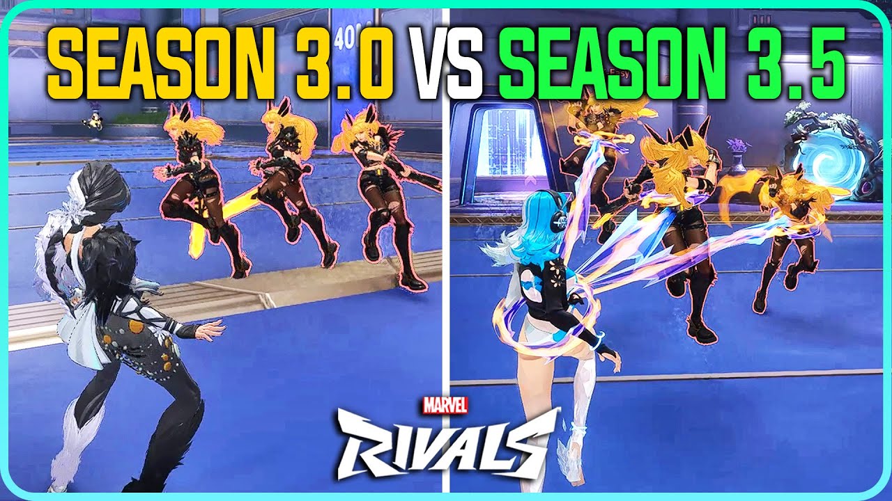All Hero Changes Compared Season 3.0 vs Season 3.5 Marvel Rivals