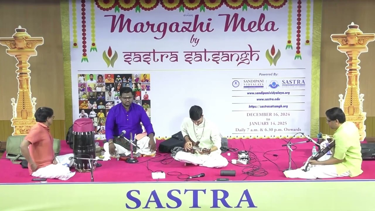 Saroja Dala Netri - Ragam Shankarabharanam by Mandolin U.JayaVigneshwar @sastrasatsangh1605 