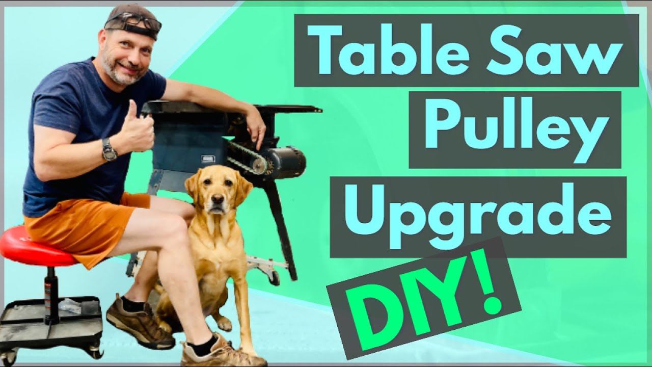 DIY Table Saw Upgrade || Steel Vs Aluminum Pulleys