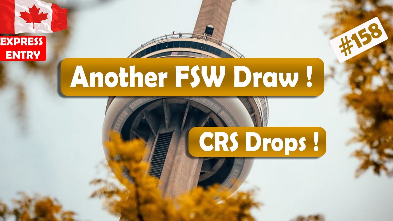 Express Entry Canada Another FSW Draw | CRS Drops ! News Update!