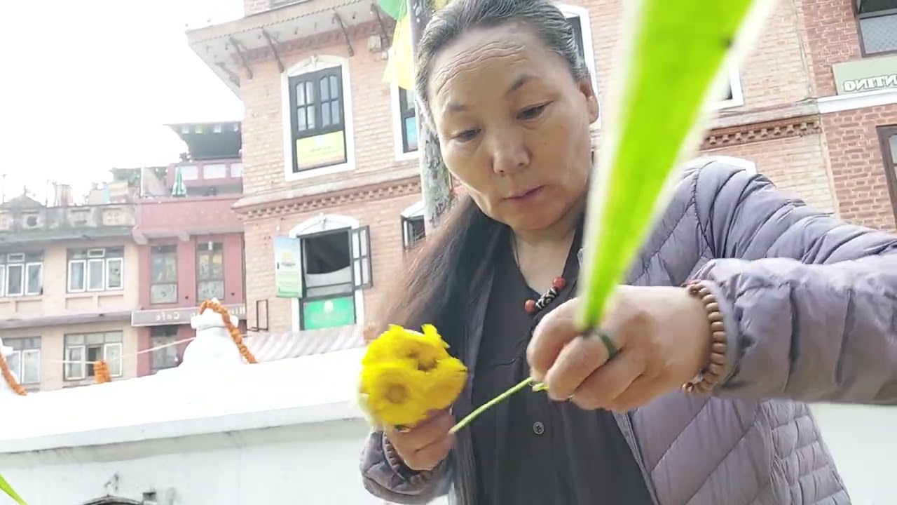 Flowering praying @Tibetan vlog