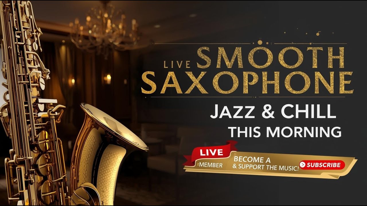🔴LIVE Morning Smooth Jazz Saxophone 🎷 Relaxing Music for Coffee & Focus