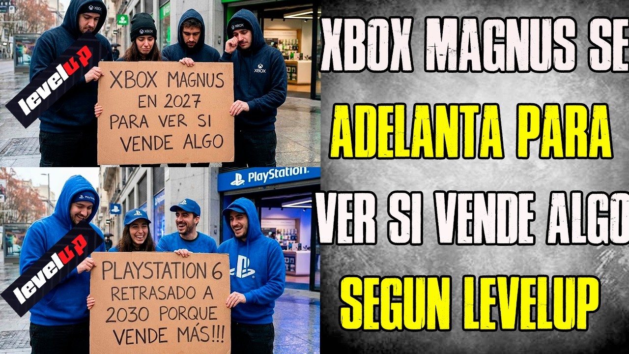 XBOX MAGNUS A 2027 PARA VER SI VENDE ALGO🤣 PLEI 6 se retrasa a 2030 porque vende mas según LEVELUP😂