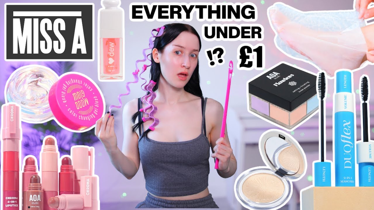 I Only Used The CHEAPEST Beauty Products For 24 Hours... *SHOP MISS A Makeup, Skincare + More*