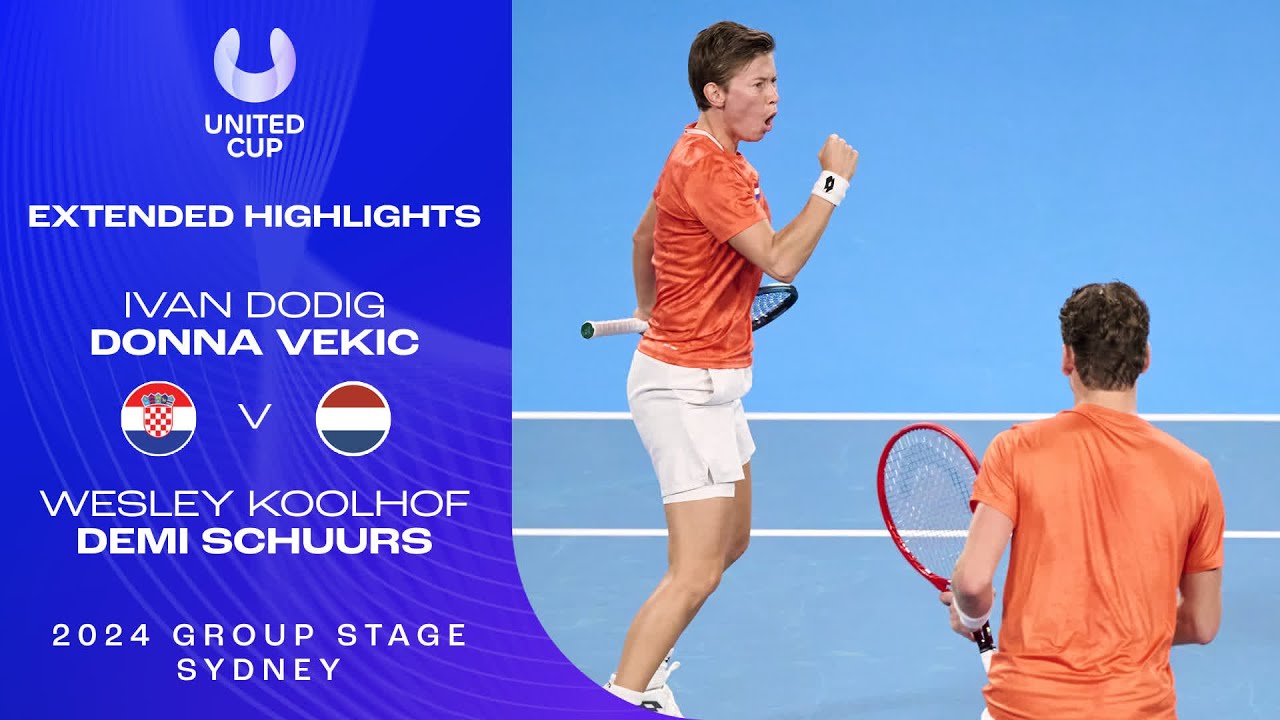 Dodig/Vekic v Koolhof/Schuurs Extended Highlights | United Cup 2024 Group F