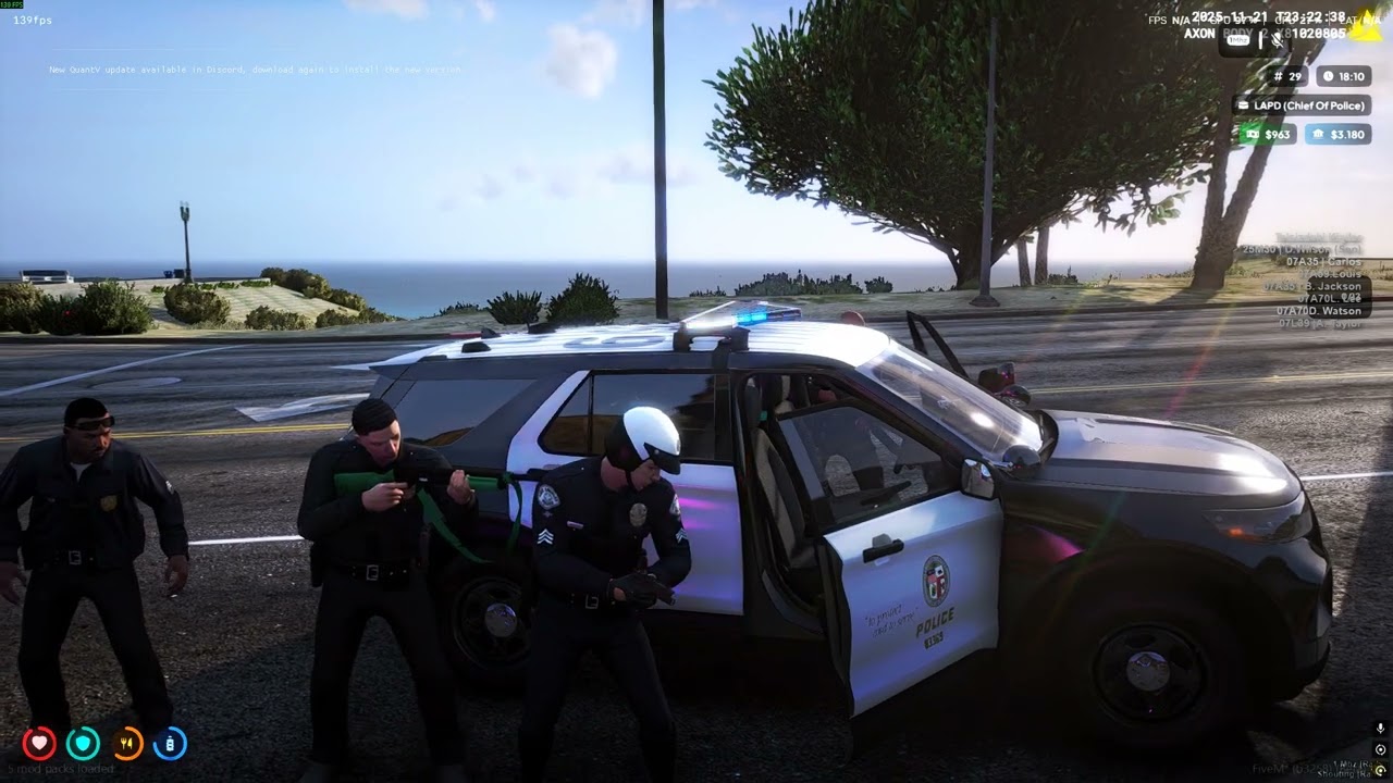 LAPD MEMURLARI UYUŞUTURU SATICISINA FELONY STOP UYGULUYOR (L.A Chronicles)