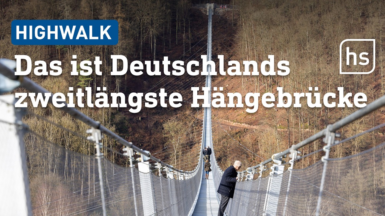 Highwalk in Rotenburg jetzt offen: Zweitlängste Fußgänger-Hängebrücke in Deutschland | hessenschau