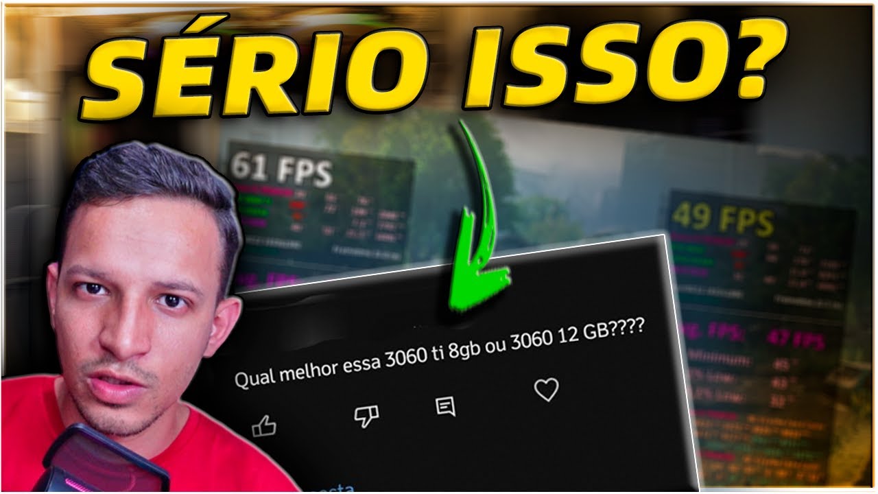 RTX 3060 12GB ou RTX 3060TI 8GB?🤨Essa PERGUNTA FAZ SENTIDO? QUANTO de VRAM eu PRECISO ATUALMENTE?🚨