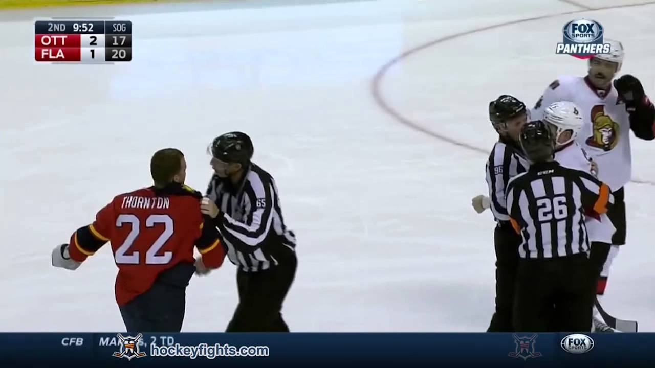 Chris Neil vs Shawn Thornton Nov 28, 2014