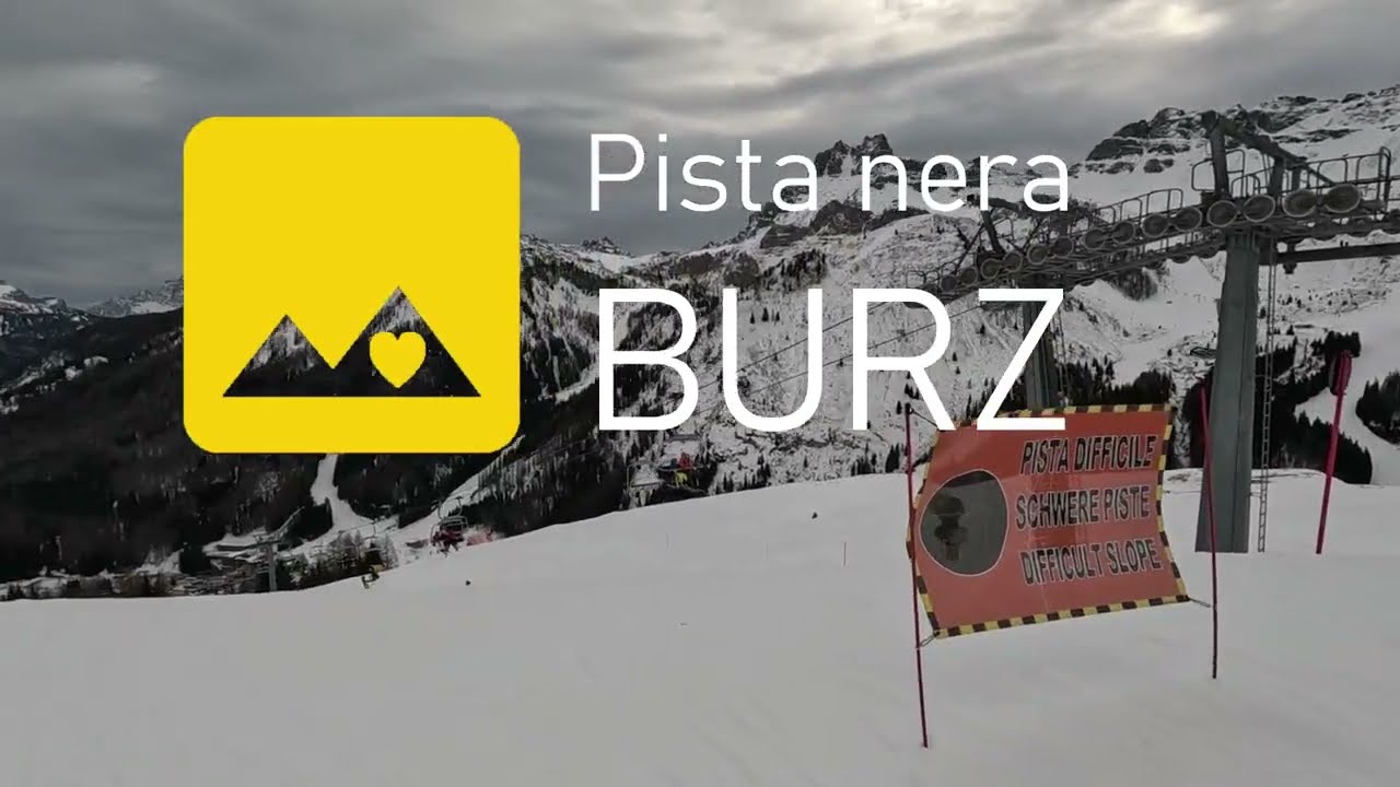 Pista Burz: la difficile pista nera che scende dal monte Burz verso Arabba #visitagordino #arabba