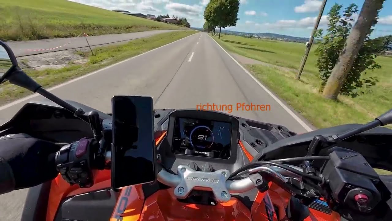 CfMoto Cforce 850 Touring, Bad Dürrheim bis Bad Dürrheim Rundfahrt mit quad atv