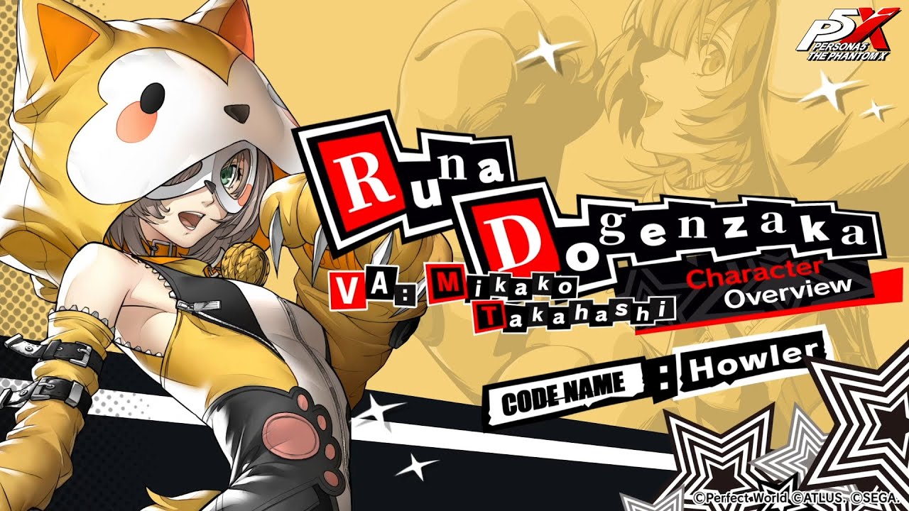 Persona5: The Phantom X - Runa Dogenzaka (VA: Mikako Takahashi) Skills Spotlight