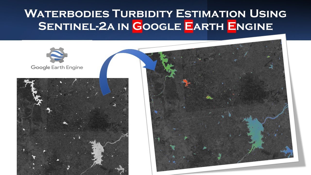 Waterbodies Turbidity Estimation with Google Earth Engine | NDTI & NDWI Analysis #googleearthengine