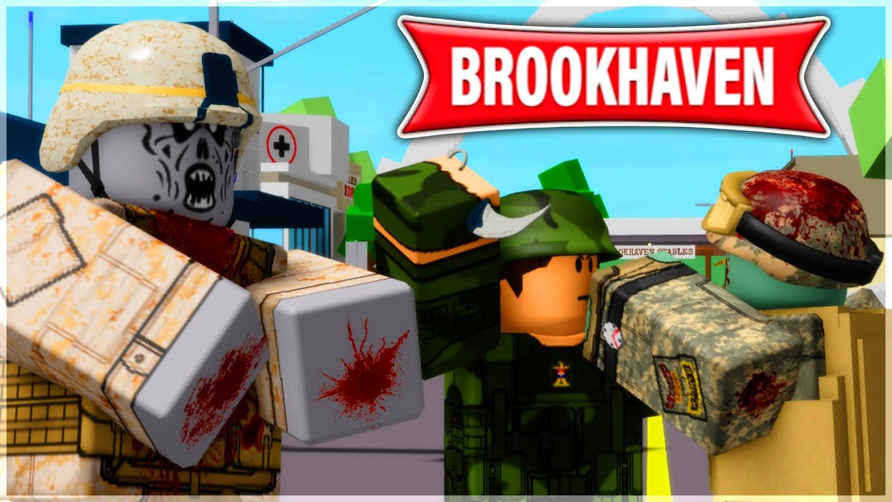 FIZ UM ATAQUE ZUMBI NO BROOKHAVEN RP! [ Atualização Brookhaven RP ]