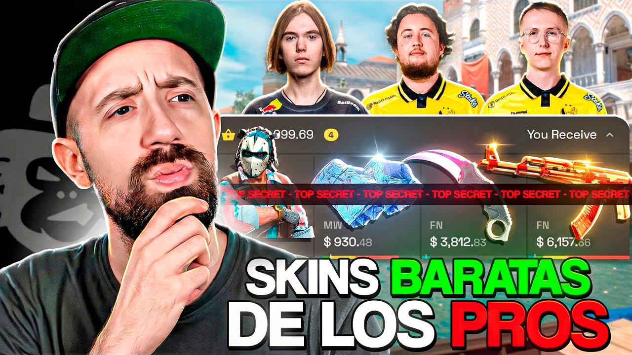 Las SKINS BARATAS que usan los PROS del TOP 20 en CS2