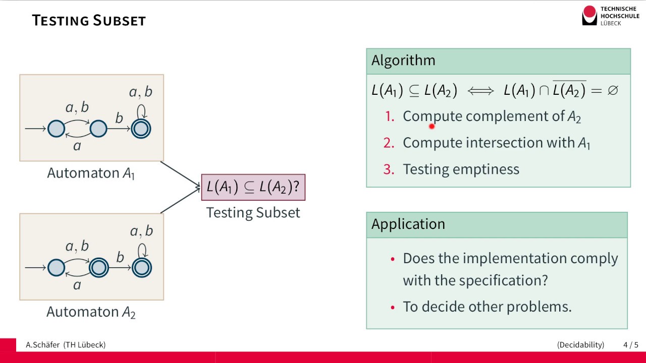Decidable Properties of Regular Languages