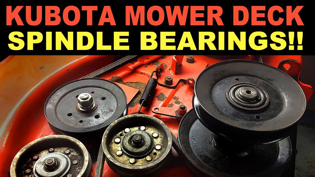Kubota Mower Deck Spindle Overhaul